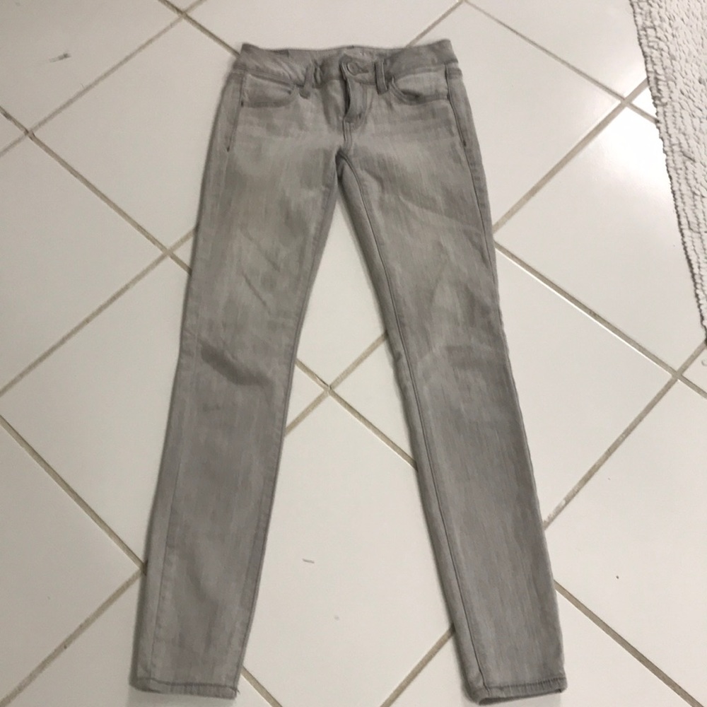 American Eagle Gray Super Stretch Jeans